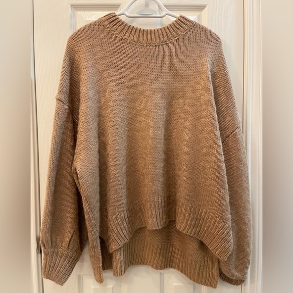 andthewhy Sweaters - Andthewhy Shimmery Metallic Leopard Print Pullover Sweater, size S/M